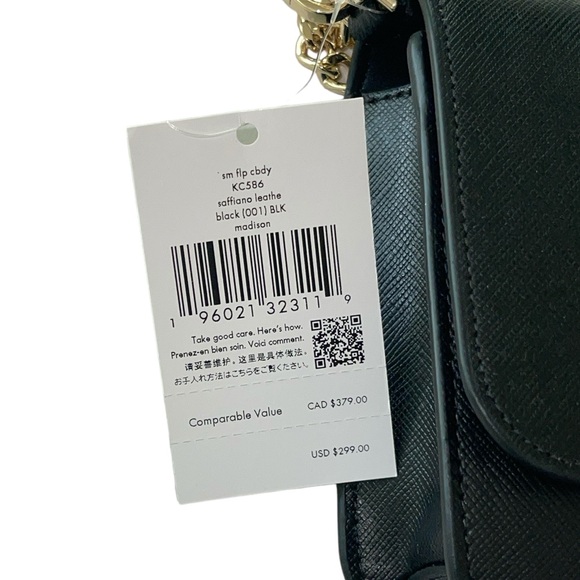 Kate Spade Madison Willow Small Flap Crossbody Black NWT - Picture 8 of 17